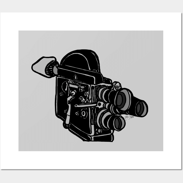 16mm Camera Wall Art by JSnipe